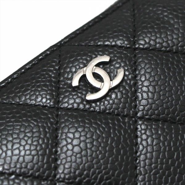 シャネル CHANEL ロングジップウォレット マトラッセ ラウンド