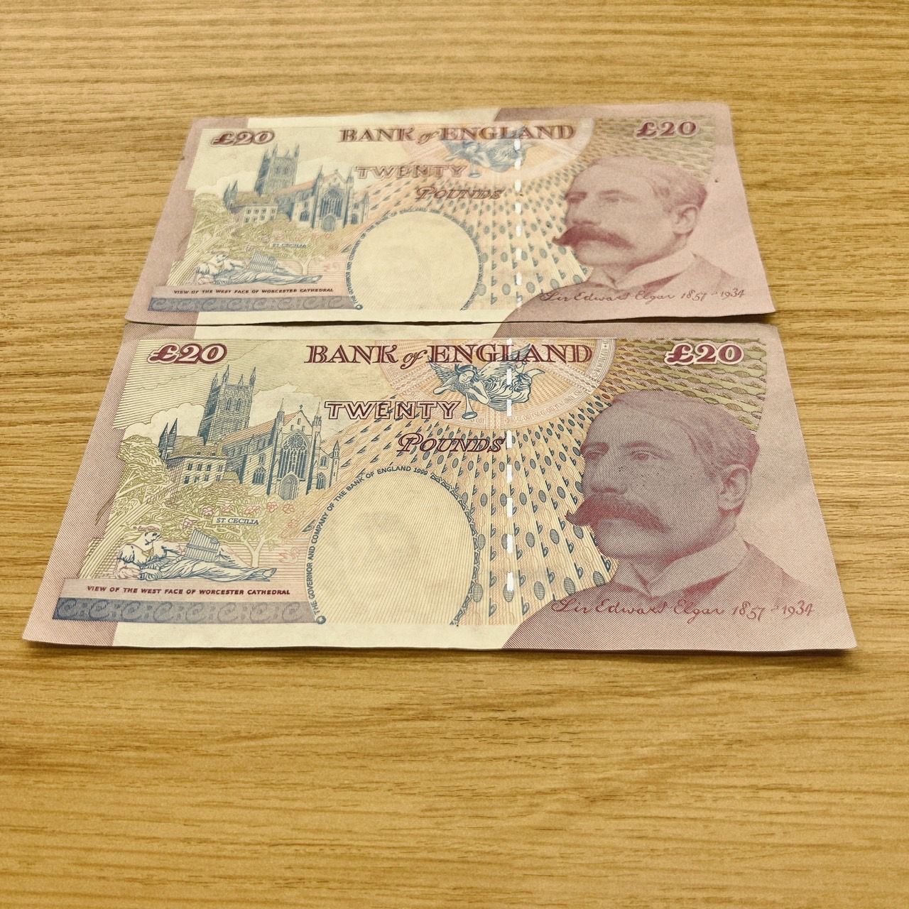 旧20ポンド紙幣2枚セット