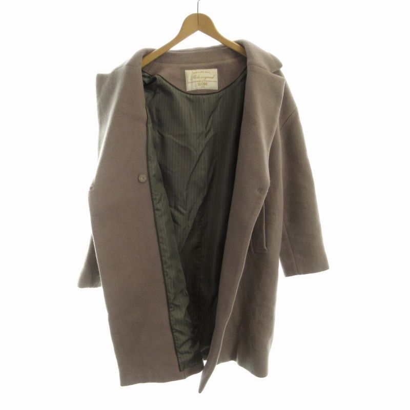 SLOBE IENA ビッグラペルオーバーコート ビッグラペルオーバーコート スローブイエナ（SLOBE IENA）