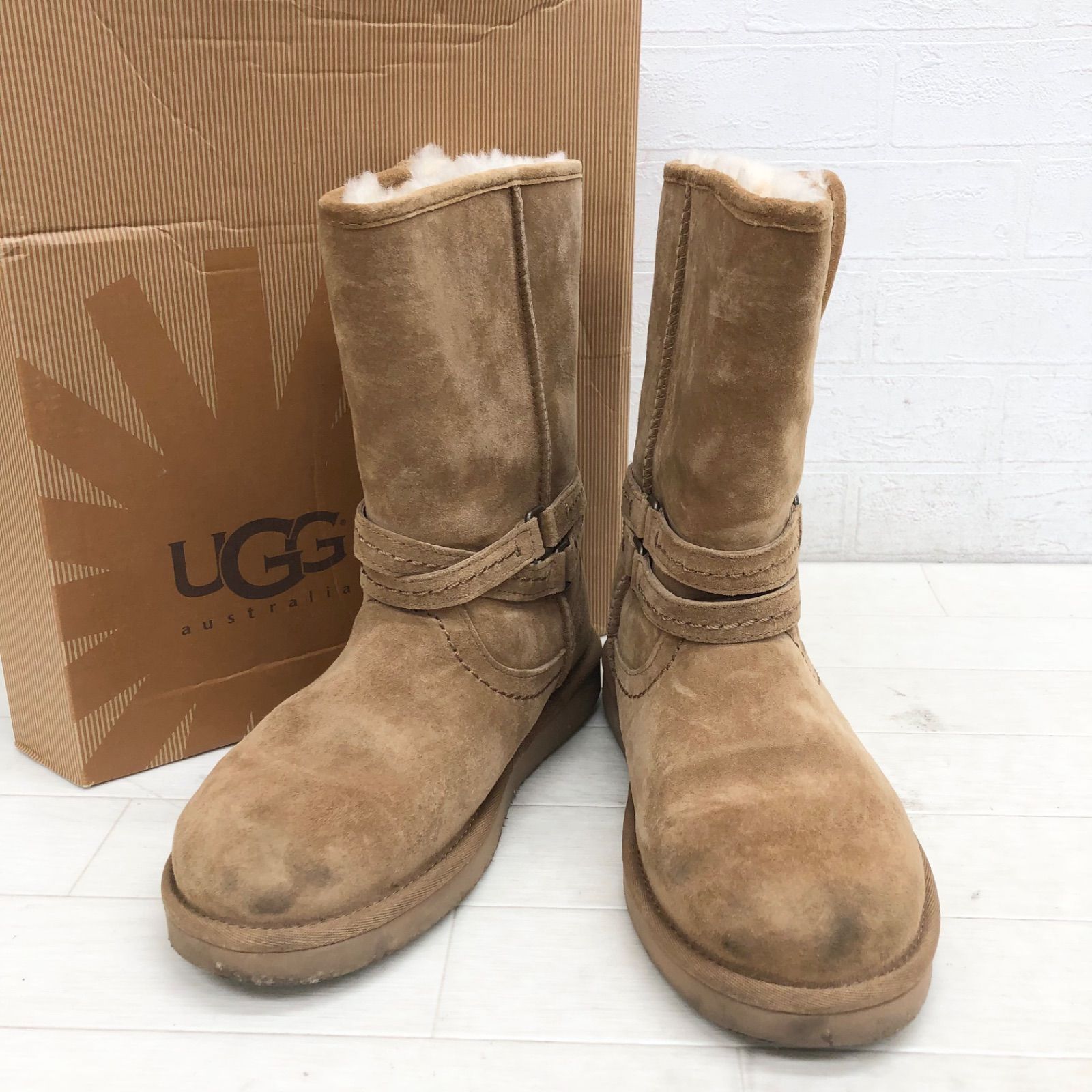 UGG ブラウン スエードブーツ UGG ムートンブーツ ブラウン