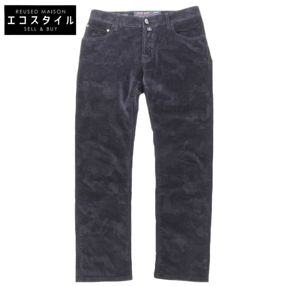 JACOB COHEN ヤコブコーエン JACOB COHEN ヤコブコーエン NICK 別珍 カモフラ ボタンフライパンツ ボトムス メンズ ネイビー 31 J622 31