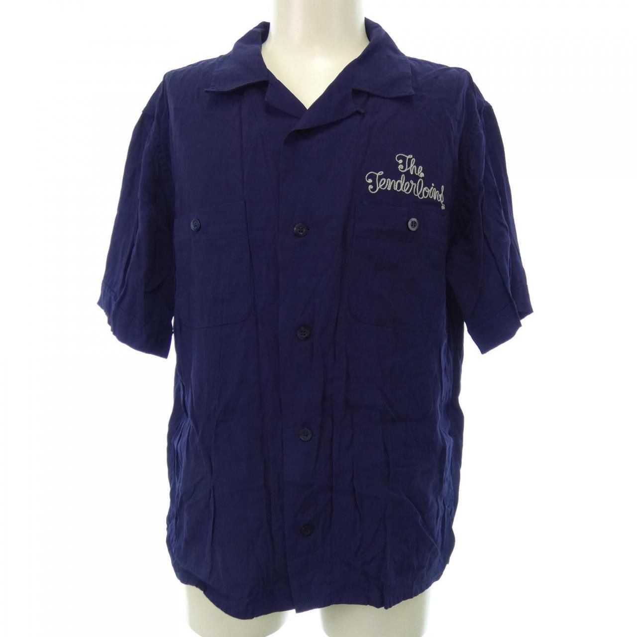 テンダーロイン TENDERLOIN 半袖ストライプシャツ メンズ S TENDERLOIN