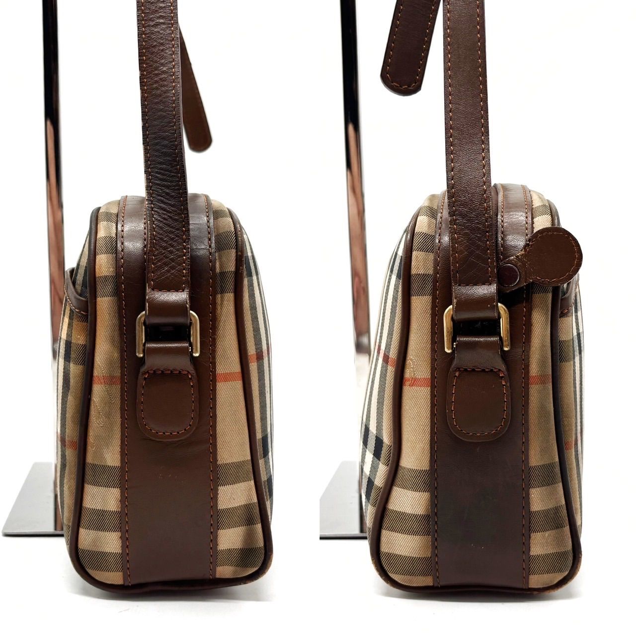 良品】 BURBERRY バーバリー ショルダーバッグ トートバッグ ワン 