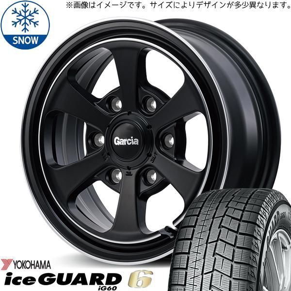 165/60R15 スタッドレスタイヤホイールセット ハスラー etc (YOKOHAMA iceGUARD6 & GARCIA Dallas6 4穴  100)