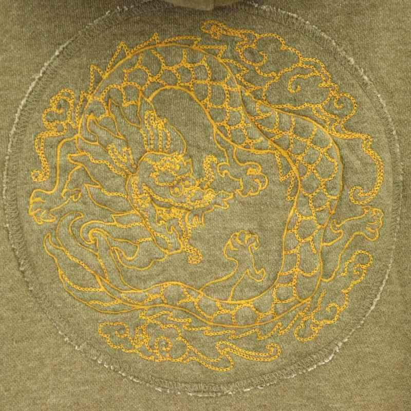 VIVIENNE TAM ヴィヴィアンタム ドラゴン ラメ 刺繍 パーカー ヴィヴィアンタム VIVIENNE TAM ラメ ドラゴン刺繍 ジップアップ