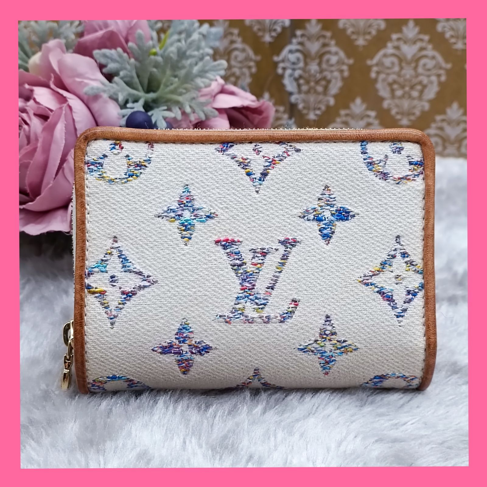 ルイヴィトンモノグラム マルチカラー二つ折り財布 Louis Vuitton 二