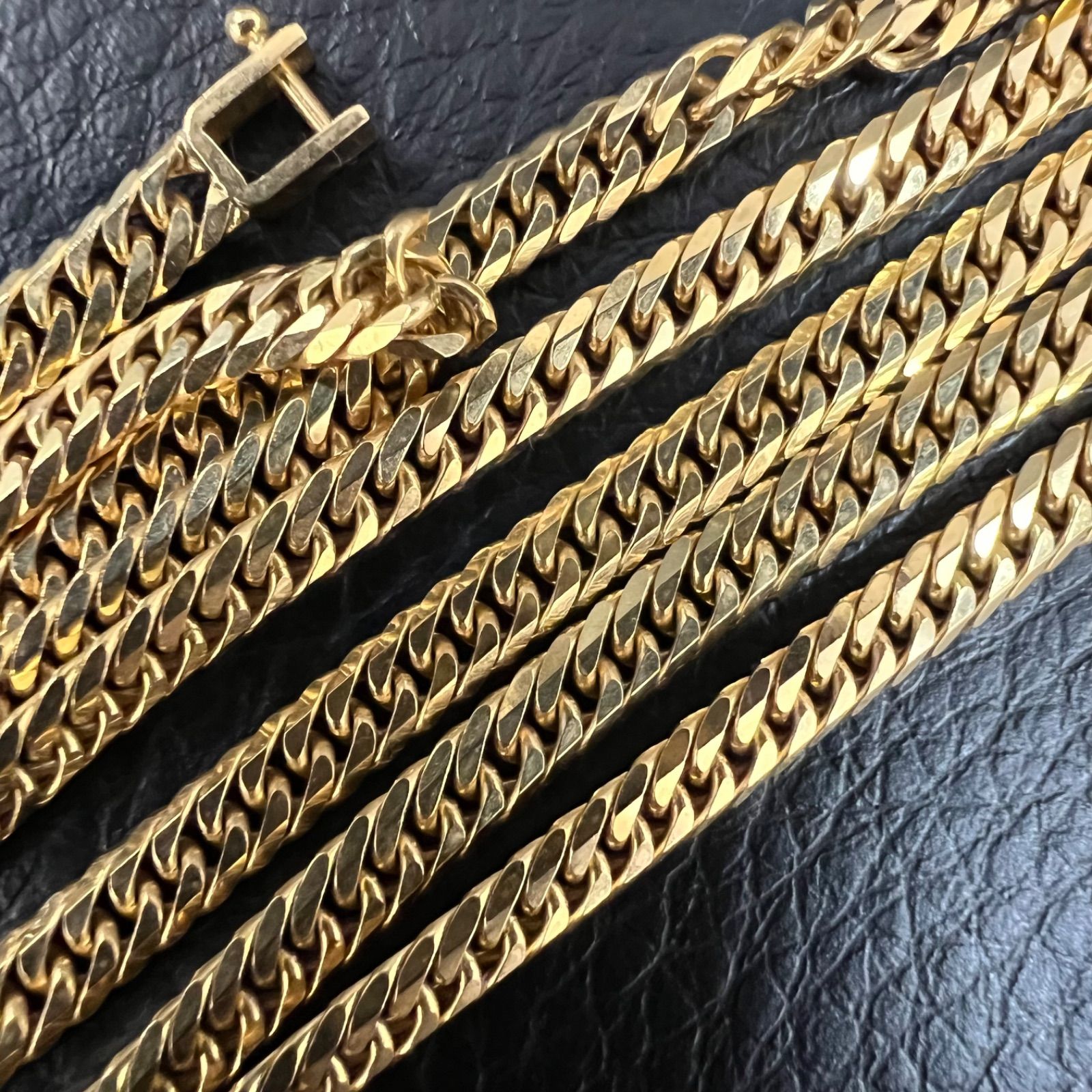 美品】k18 喜平ネックレス 20.1g 6面ダブル 18金 750 50cm メンズ 