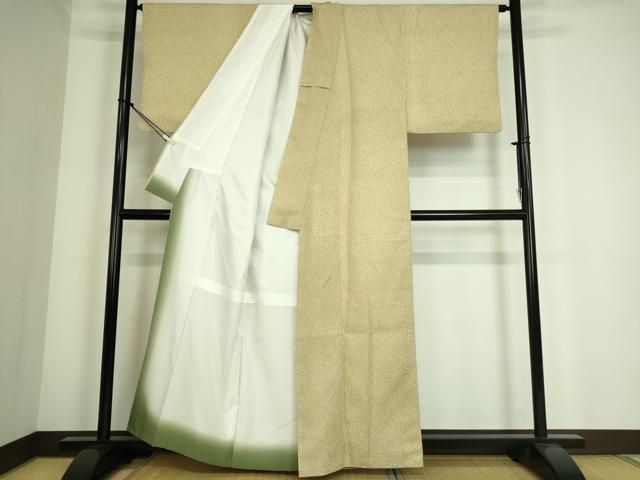 平和屋着物□大変加工の良い総絞り小紋 正絹 逸品 DAAR1898qp