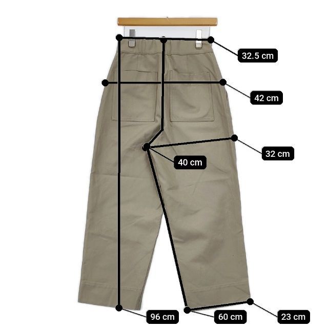 MHL. 595-3240504 COTTON WOOL DRILL トラウザーズ パンツ 23AW