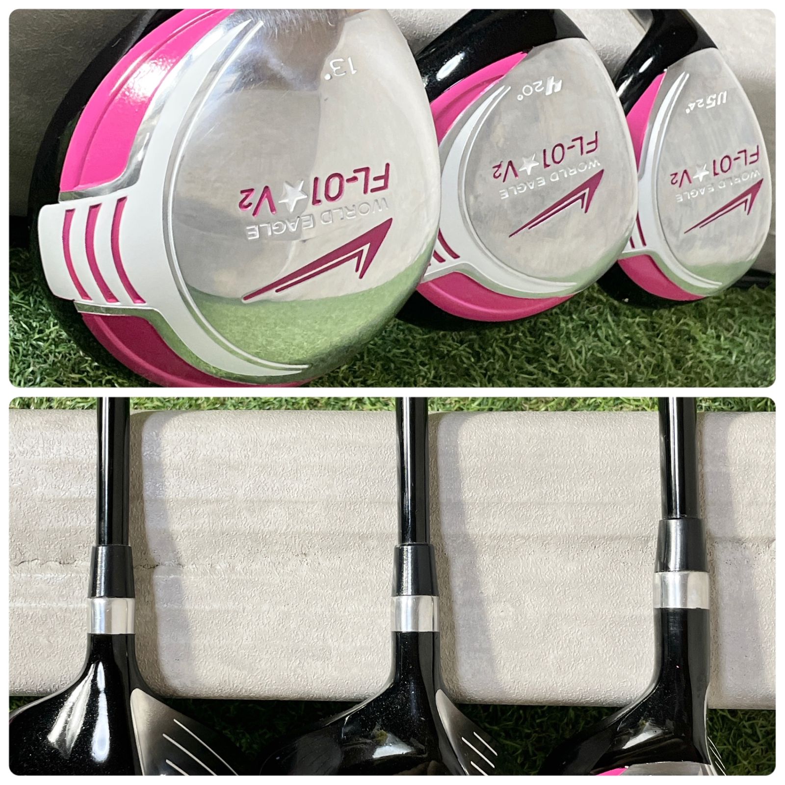 Callaway - 【貴重レフティ！バッグ新品！ほぼ未使用！豪華10本】Callaway REVA WORLD EAGLE ゴルフクラブセット L レディース 左 キャロウェイ レヴァ レバ Callaway - 【貴重レフティ！バッグ新品！ほぼ未使用！豪華10本