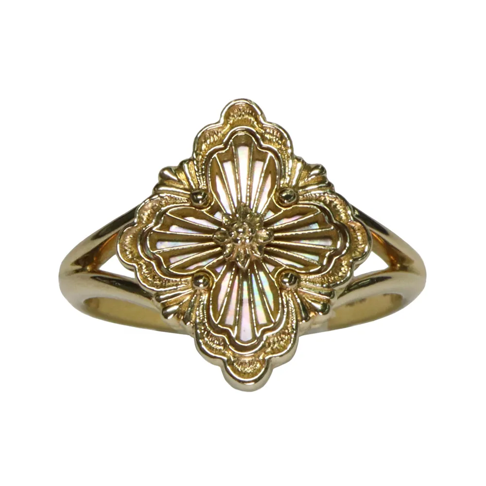 buccellati花模様 スターリングシルバーリング ブチェラッティ ブロッサム デイジー 花 指輪 リング