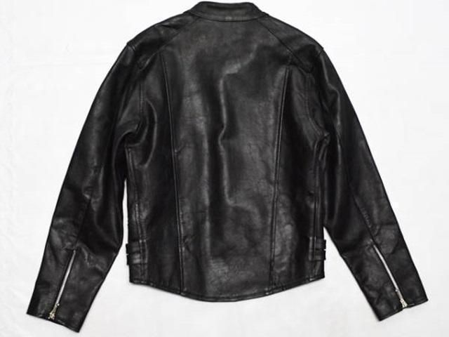 ホーンワークス レザーライダース ジャケット メンズ M 黒 シングル