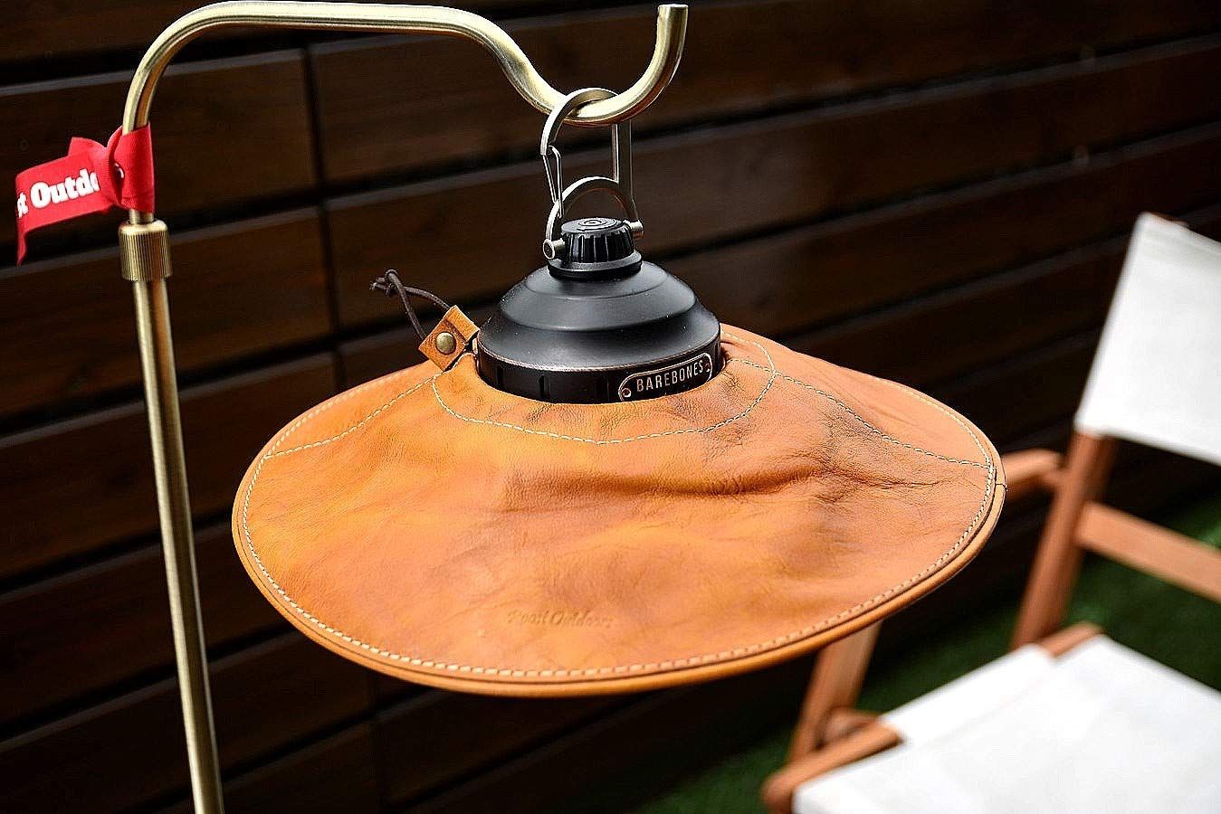 Roost Outdoors 【本革で製作】 アジャスタブルレザーランタンシェード 本革 レザー ランタンシェード ランプシェード  メルカリShops