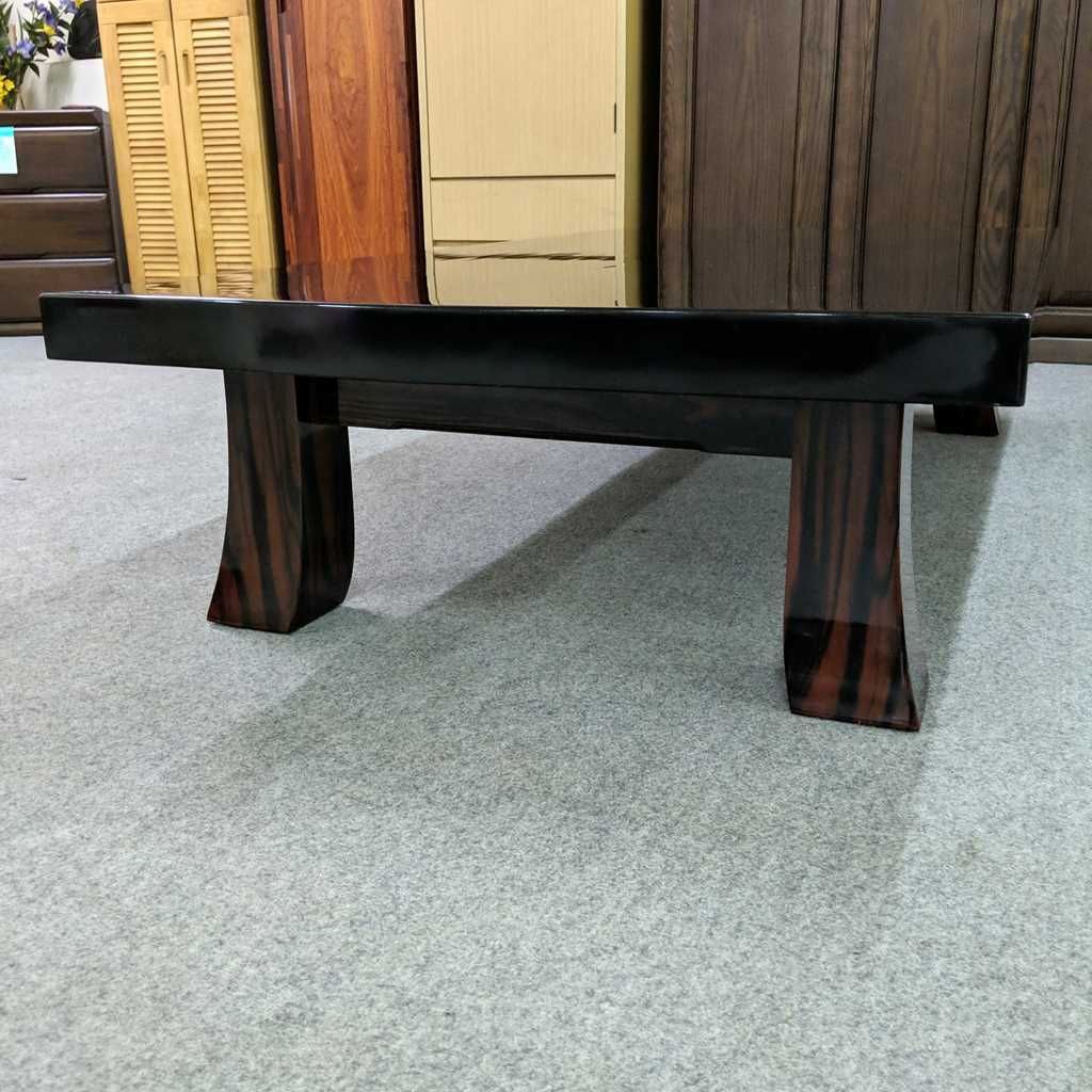 アウトレット 黒檀 高級座卓 無垢 全長152cm - メルカリ