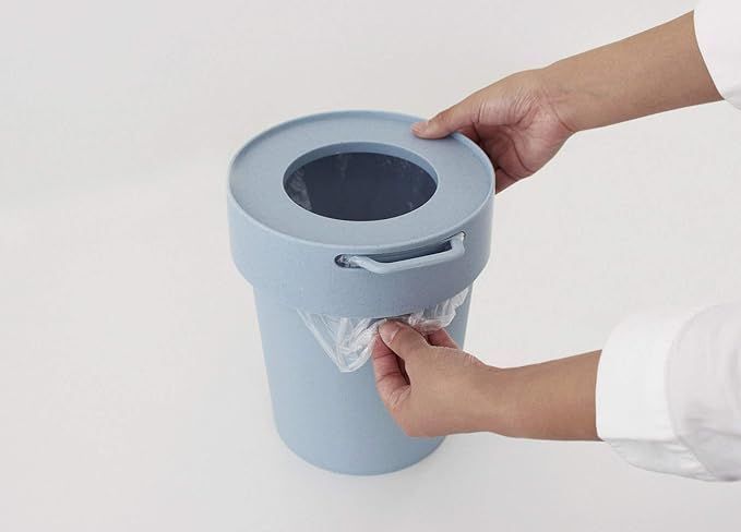 こぶさぶろう 袋が隠れるゴミ箱 ホワイト Sサイズ 5L way-be TAPTRASH(タップ