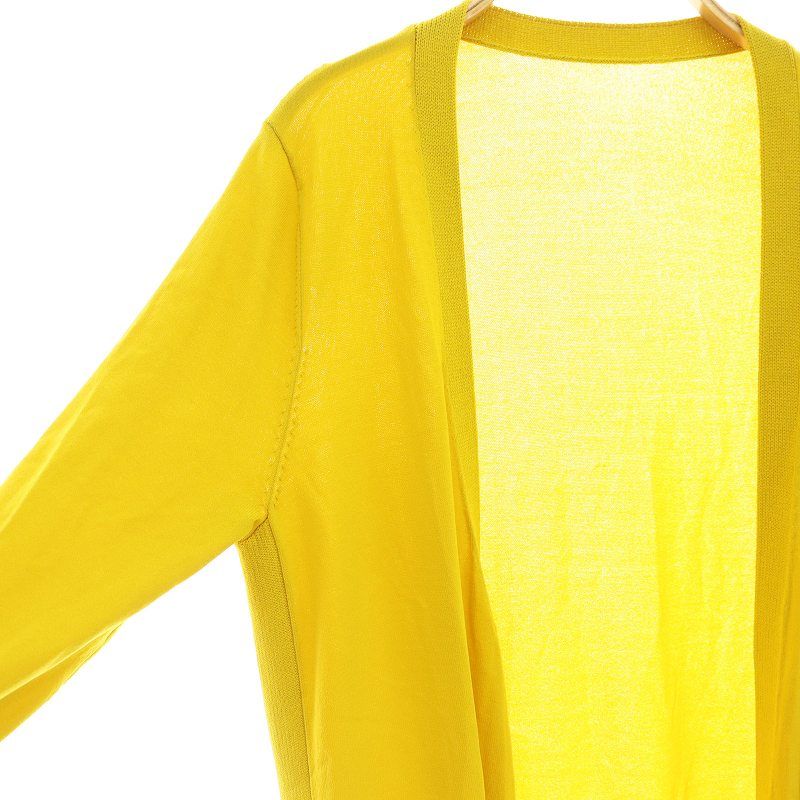 Diagram GRACE CONTINENTAL(ダイアグラム) ブルゾン サイズ36 S レディース美品  - イエロー 半袖/フェイクファー/春/秋 GRACE CONTINENTAL Diagram】Yellow Frill Knit | OWN