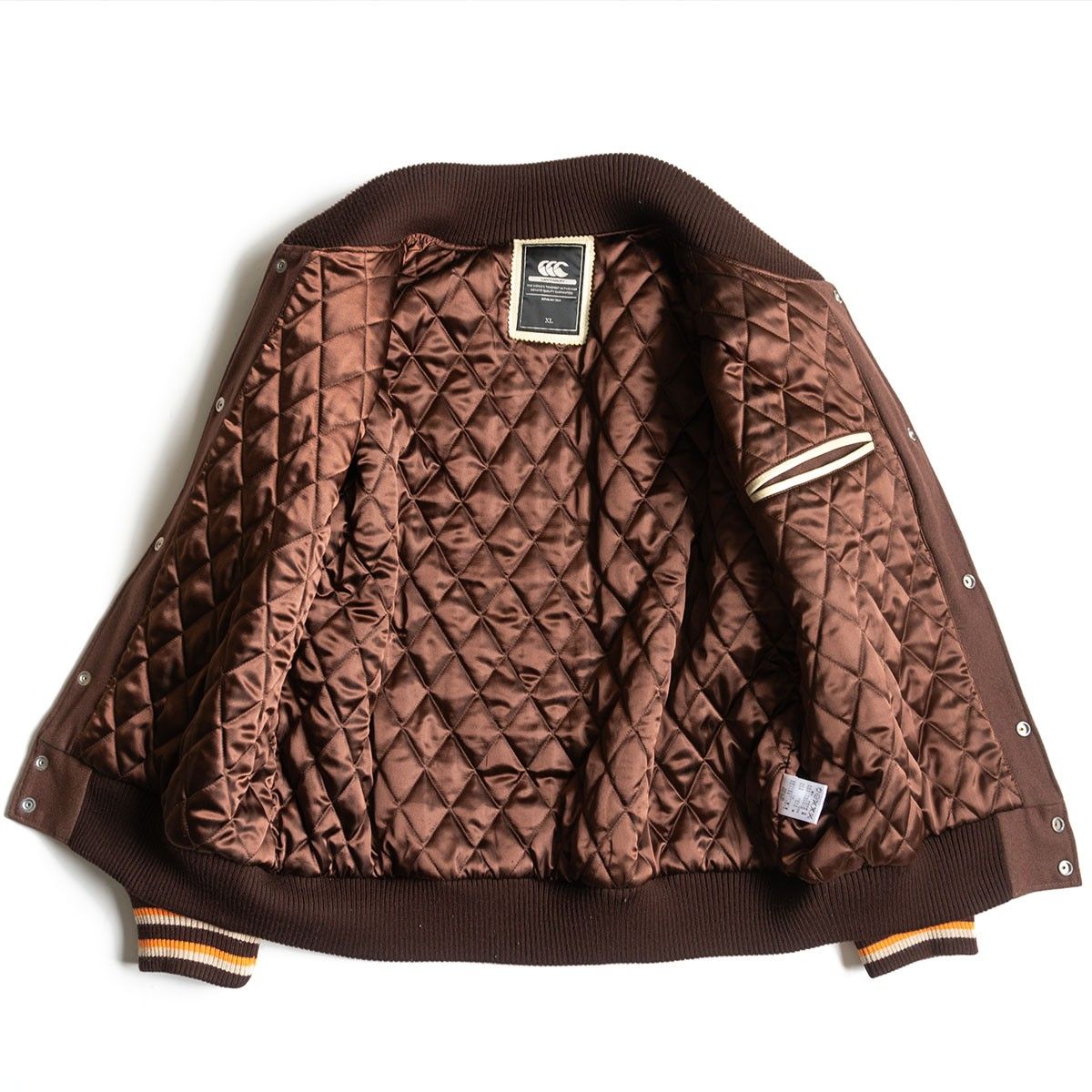 美品】CANTERBURY【フルデコ レザー スタジャン】XL ウール