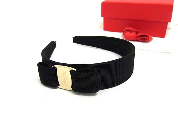 □極美品□ Ferragamo フェラガモ ヴァラリボン キャンバス