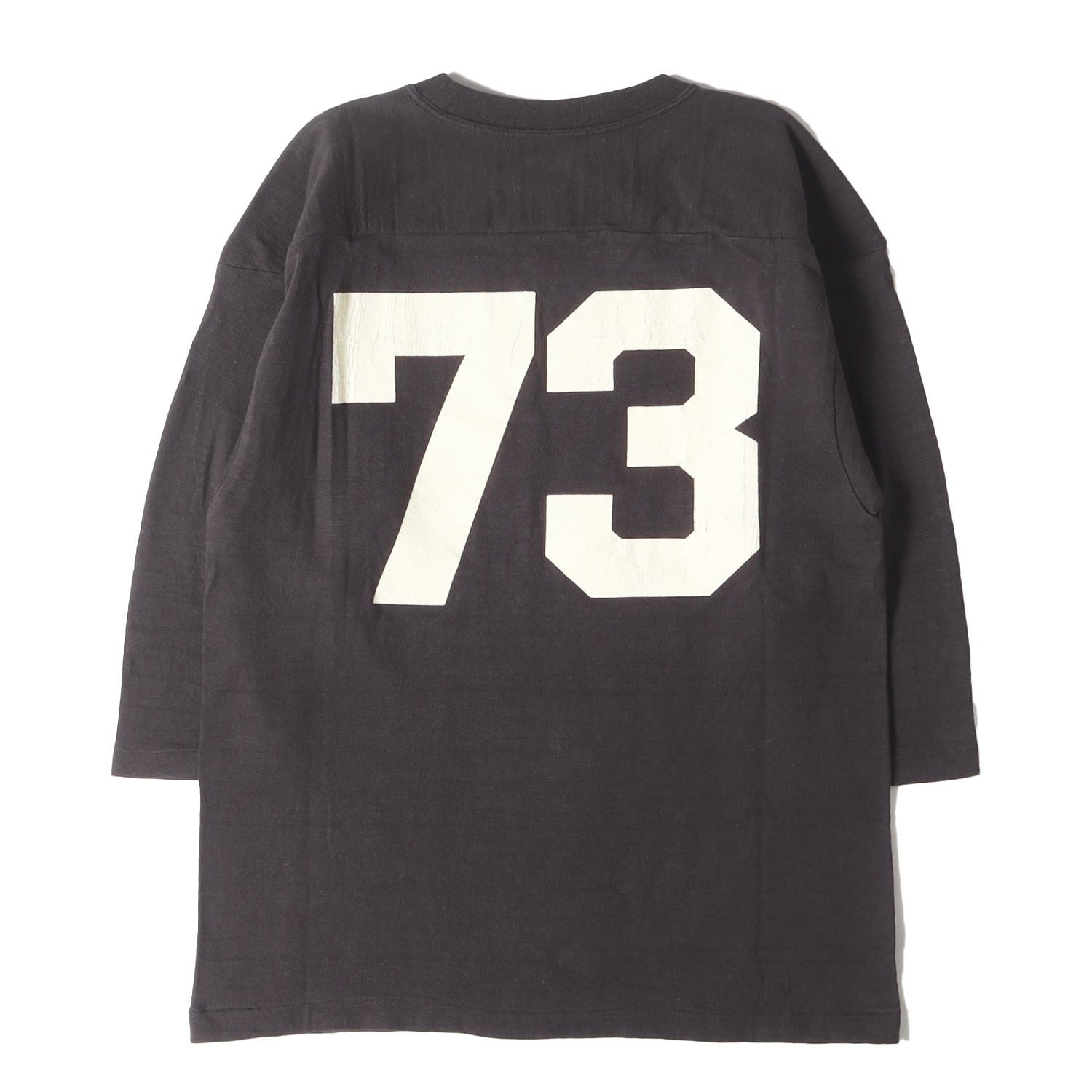 WAREHOUSE ウエアハウス Tシャツ スミクロ サイズ:38(M) | 23SS プリント 7分袖 フットボール Tシャツ (Lot 4063 NO.73) | トップス カットソー【メンズ】【中古】【K4585】 WAREHOUSE ウエアハウス Tシャツ スミクロ サイズ:38(M) | 23SS
