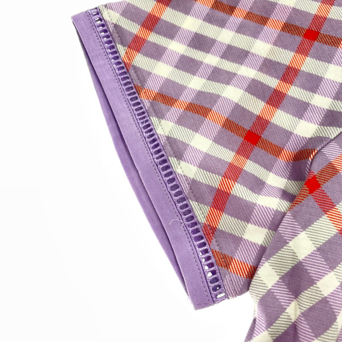 未使用品 DAKS LONDON ダックスロンドン ポロシャツ カットソー サイズ:40  パープル 綿  　240001144939 未使用品 DAKS LONDON ダックスロンドン ポロシャツ カットソー サイズ