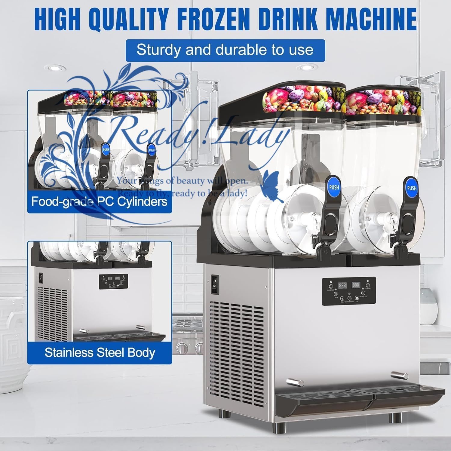 値下げしました！初雪 電動 HB-320Aブルー CHUBU かき氷機 初雪 HB-320A 電動式 ブロックアイススライサー 中部