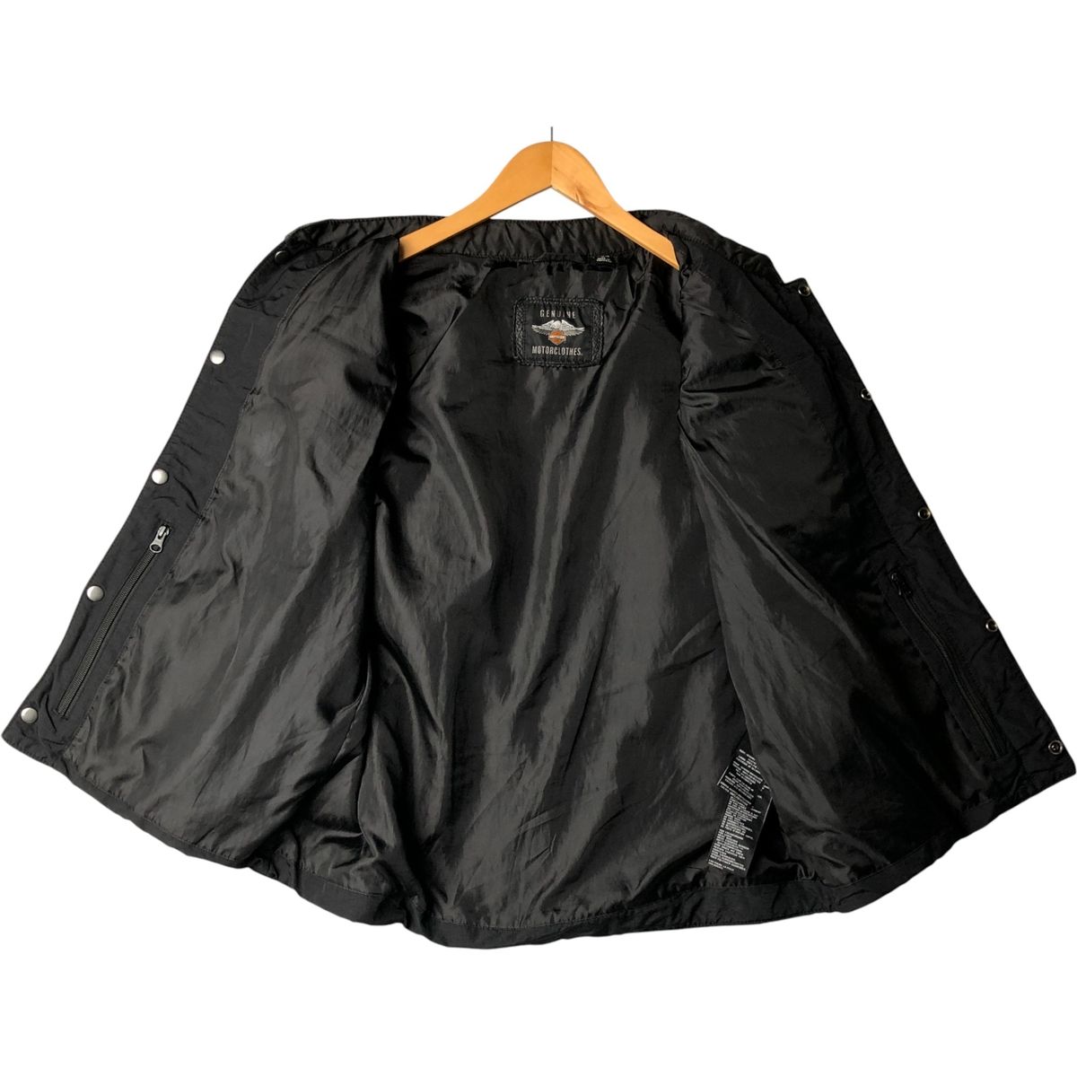 [新品] ハーレーダビッドソン レザーベスト Mサイズ Harley Davidson - ハーレーダビッドソン レザー ベスト ロゴ