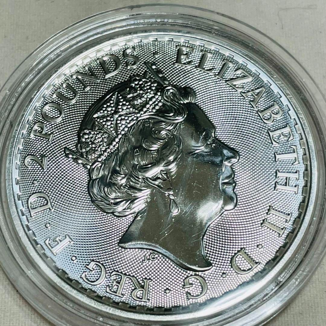7,391円ブリタニア 銀貨 2023 英国 AIデザイン カラーエディション