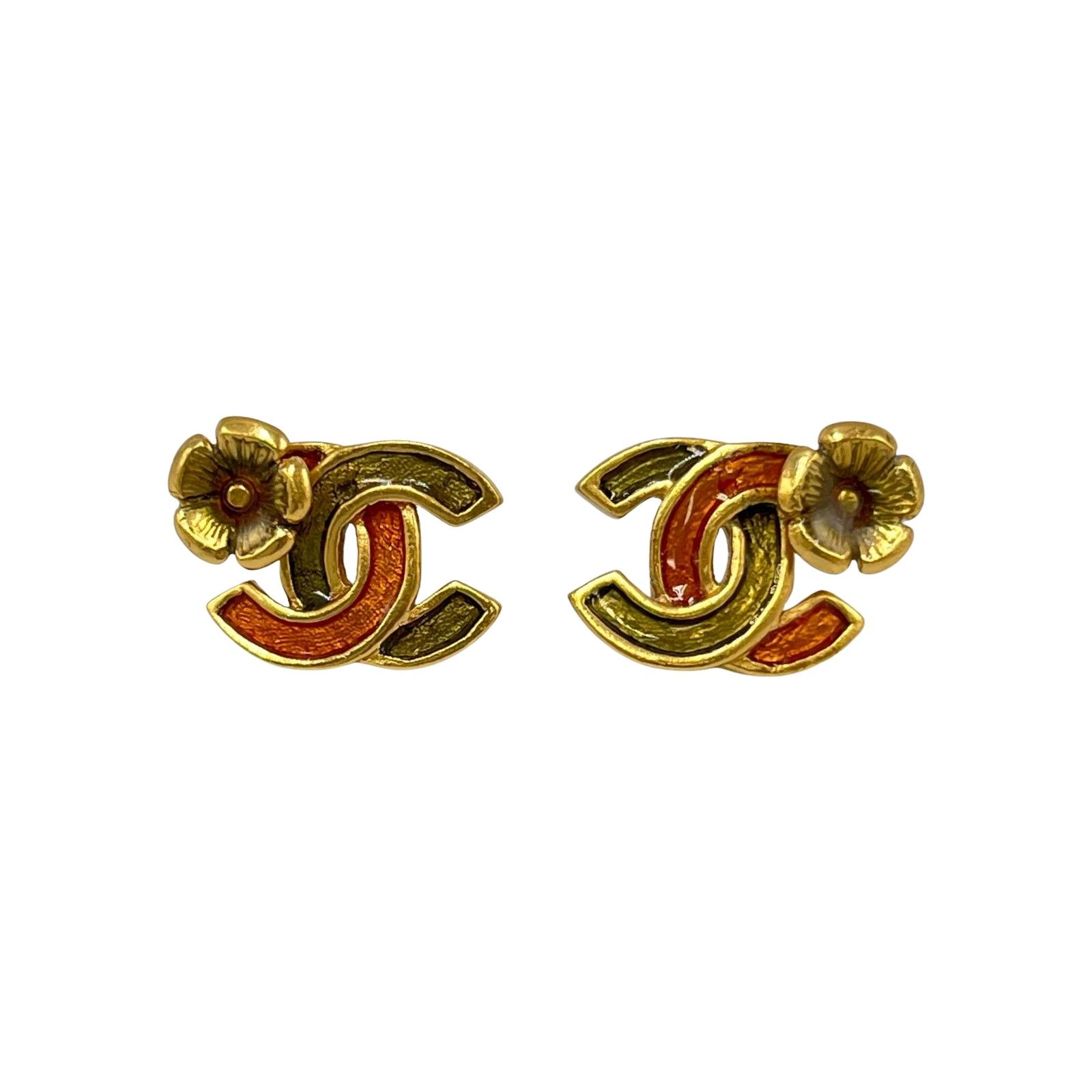 CHANEL カメリア　チェーンピアス　ココマーク　ジャンク シャネル CHANEL ピアス ココマーク カメリア フラワー