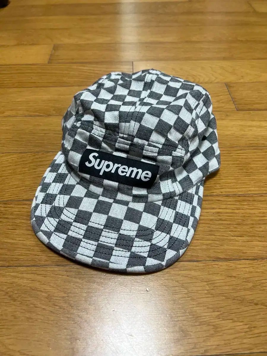 【雷市場（ポンジャン）商品韓国直送】Supreme(シュプリーム) ボックスロゴ チェッカーボード キャンプキャップ