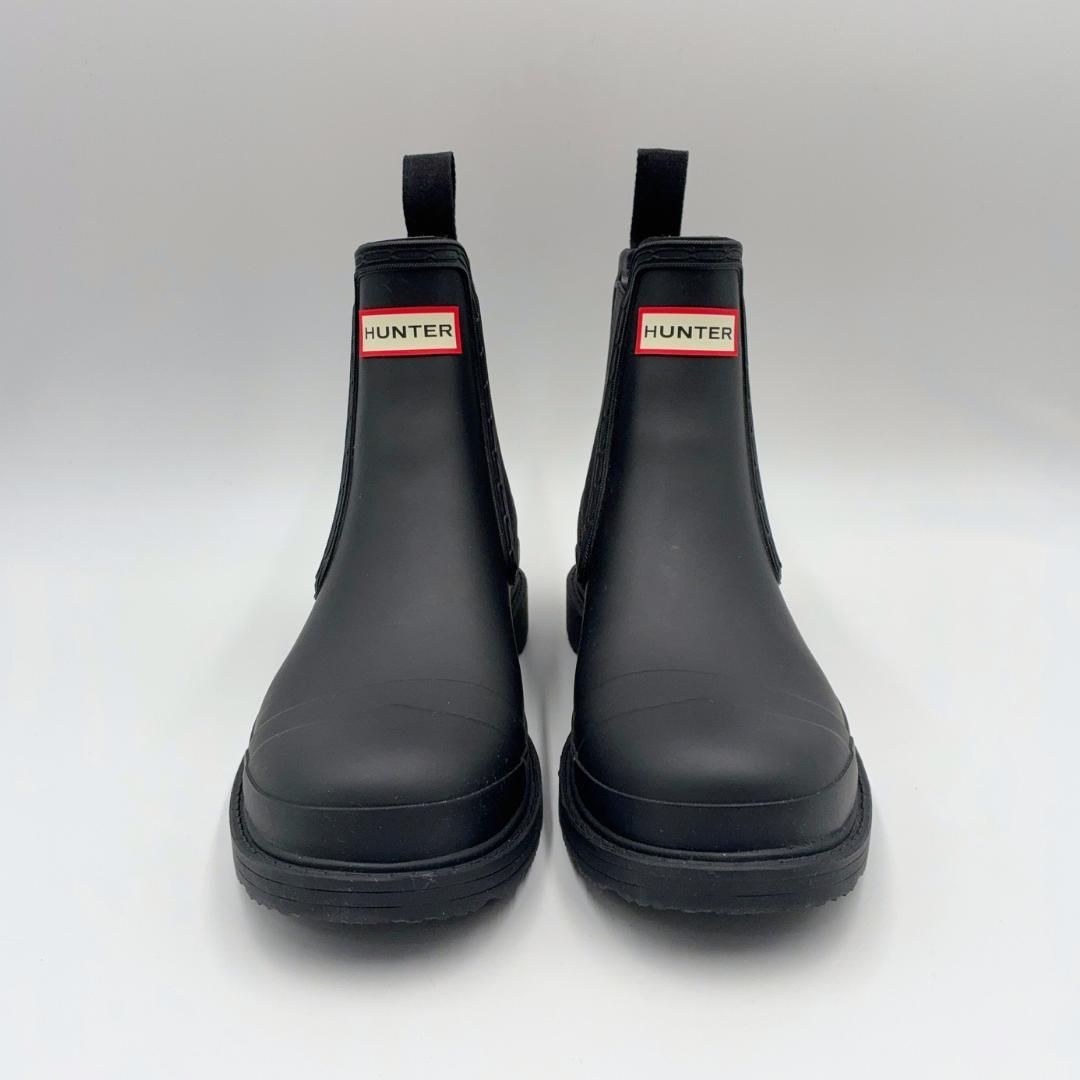 【極美品】HUNTER コマンド チェルシー ラバー ショート ブーツ US8 極美品】HUNTER コマンド チェルシー ラバー ショート ブーツ
