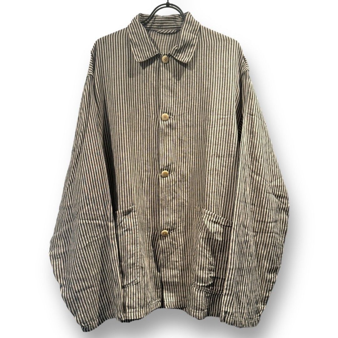 comoli 22ss ストライプワークジャケット COMOLI | ストライプワークジャケット（stripe）- BARD