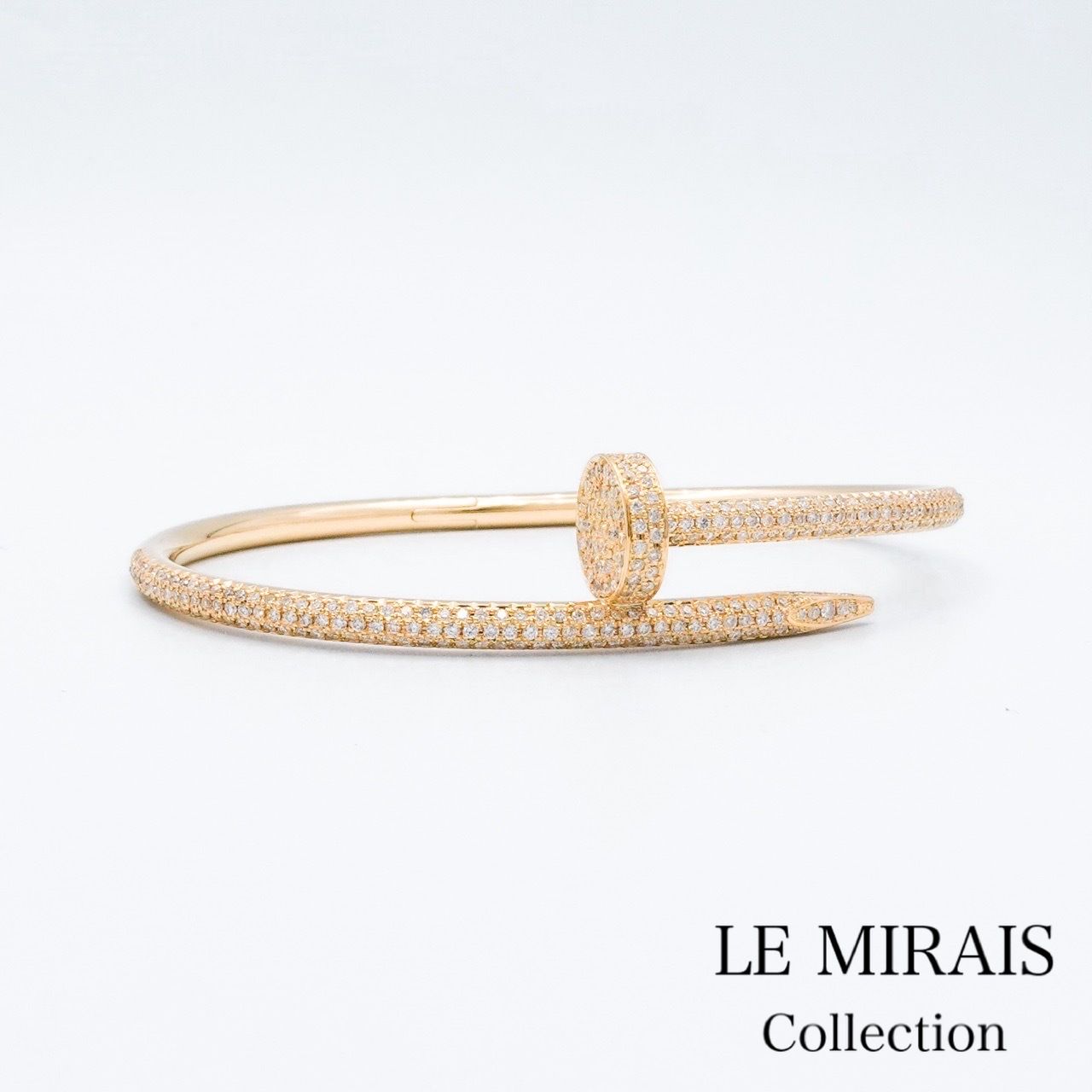 保証書付】カルティエ ジュストアンクル ブレス #19 YG ダイヤ