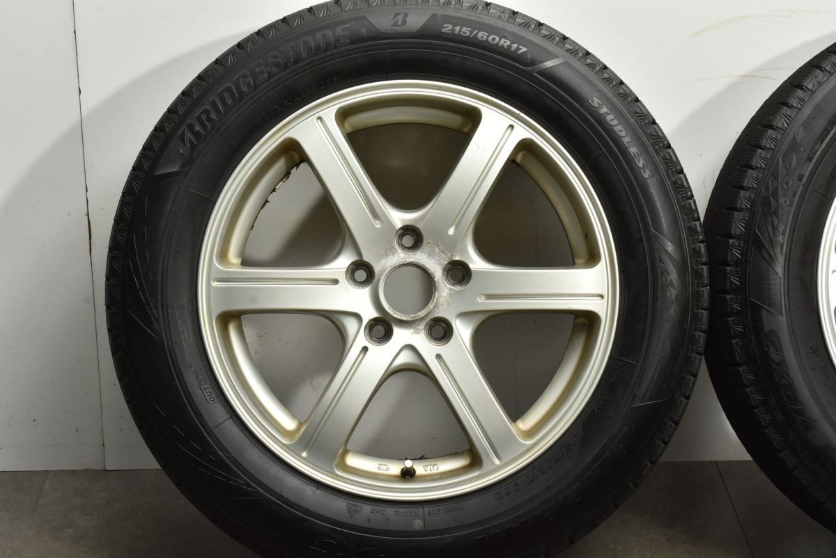 【超特価SALE開催中！】 バリ溝 FEID 17in 7J 53 PCD114.3 ブリヂストン ブリザック VRX3 215 60R17 エルグランド オデッセイ フォレスター クロストレック