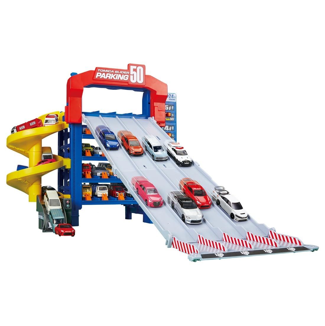 新着商品 タカラトミー TAKARA TOMY トミカ スライダーパーキング50 ミニカー おもちゃ 3歳以上