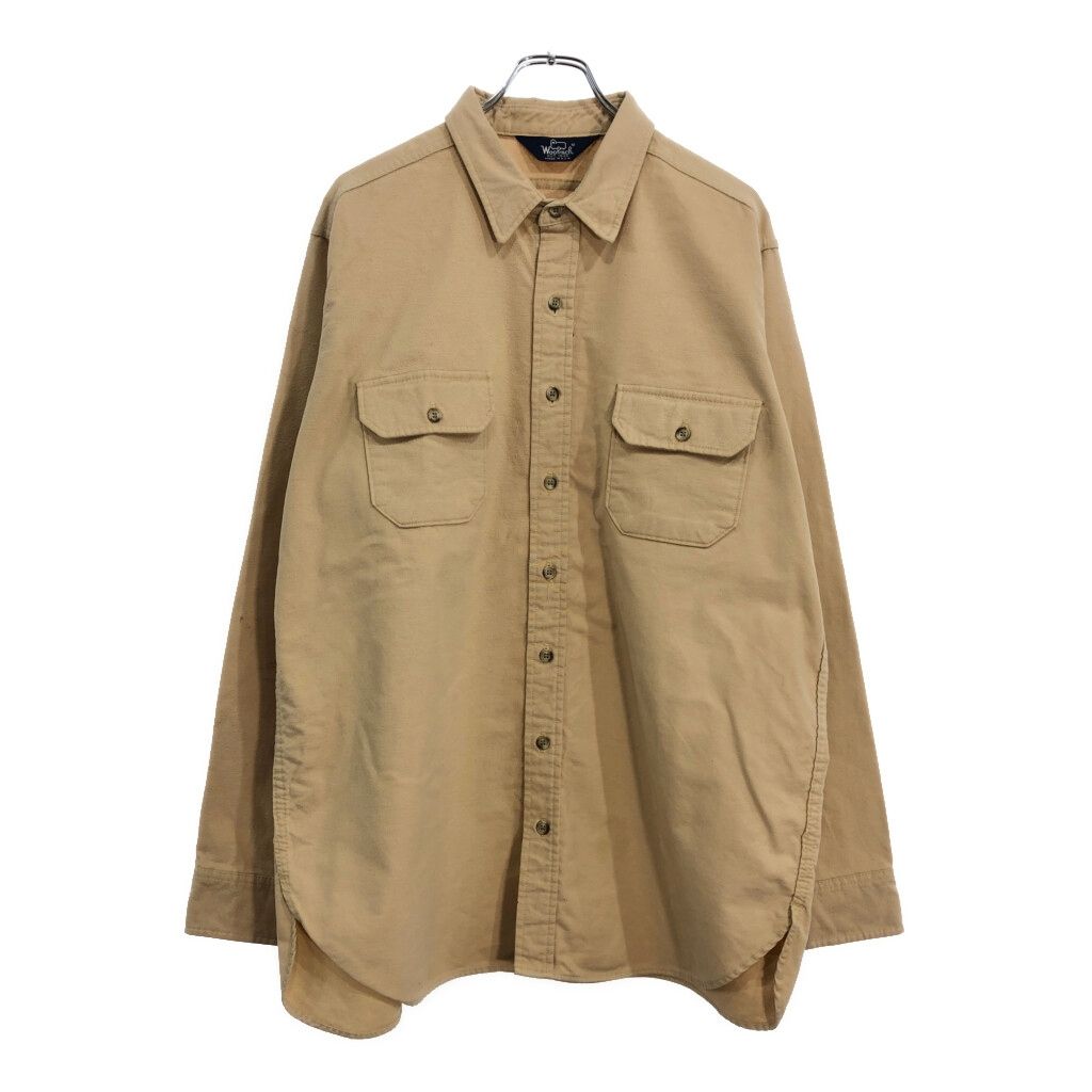 ウールシャツ　メンズ　古着 80年代 USA製 WOOLRICH ウールリッチ シャモアクロスシャツ
