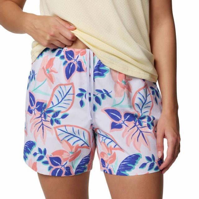 【送料無料】 コロンビア レディース ハーフパンツ・ショーツ ボトムス Women's Columbia Sandy River Printed Shorts III Snowdrift Pasteled