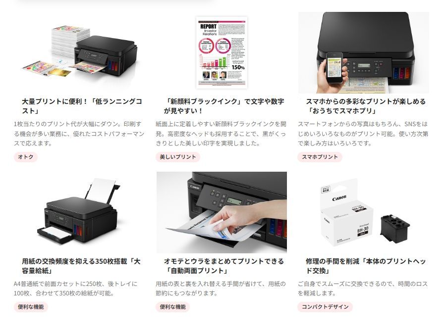 中古 Canon ギガタンク インクジェットプリンター G6030 複合機