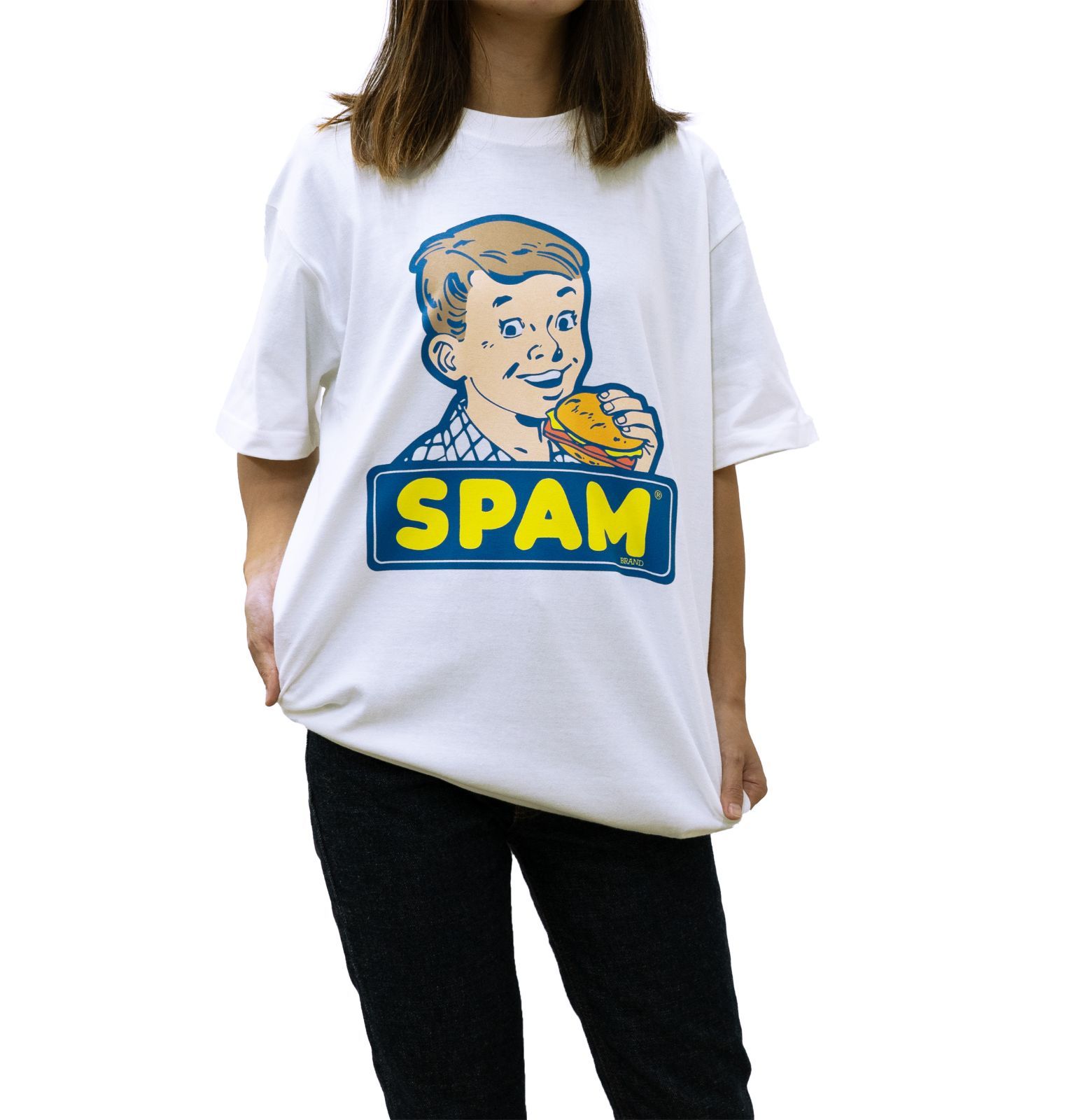 spam tシャツ OLD オールド カラー ホワイト 白 ユニセックス spam tシャツ OLD オールド カラー ホワイト 白 ユニセックス