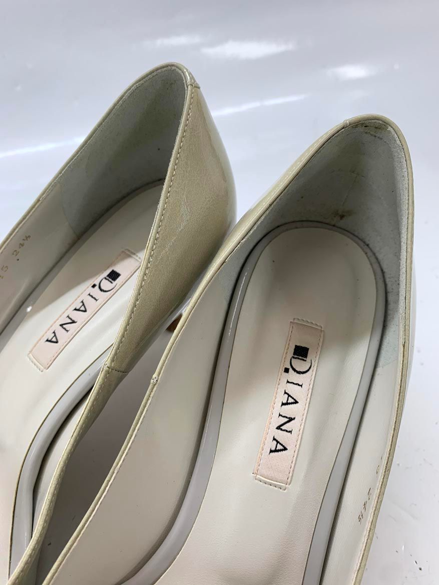 DIANA ダイアナ ゴールド金具 日本製 ローヒール パンプス