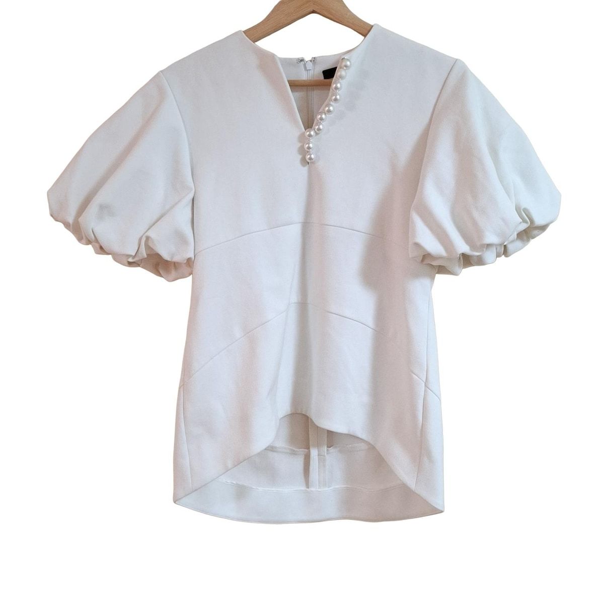 【YOKO CHAN (ヨーコチャン) 】半袖クールネックTシャツ36 ホワイト YOKO CHAN (ヨーコチャン) 】半袖クールネックTシャツ36