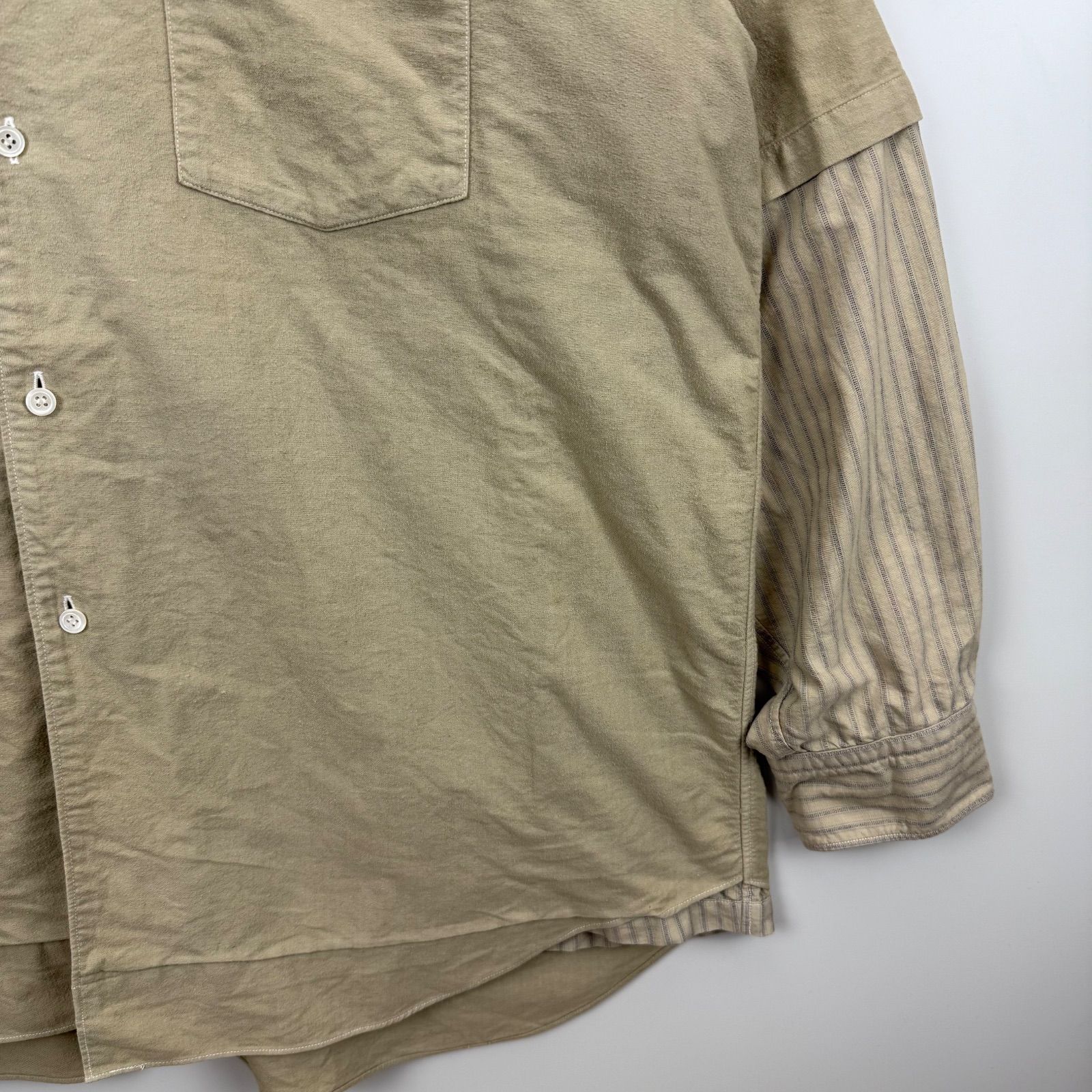 comme des garcons homme 90s 1998 tnaka reversible L/S shirt