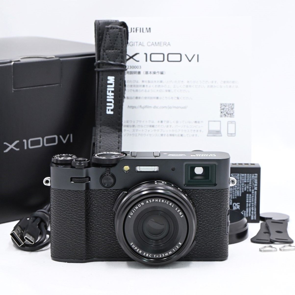 フジフイルム FUJIFILM X100VI ブラック コンパクトデジタルカメラ