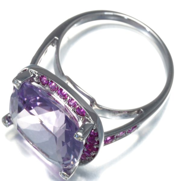 モーブッサン リング アメジスト サファイア ダイヤ ダイヤモンド  