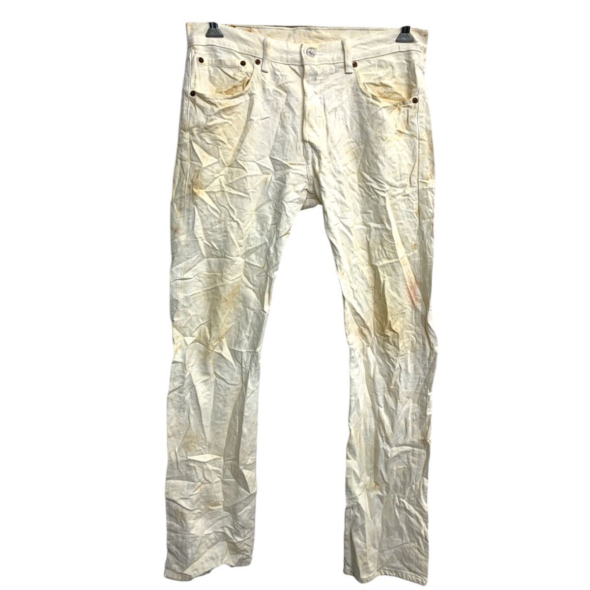 Levi´s 501 デニムパンツ W32 リーバイス ボタンフライ ホワイト コットン メキシコ製 古着卸 アメリカ仕入 2412-464