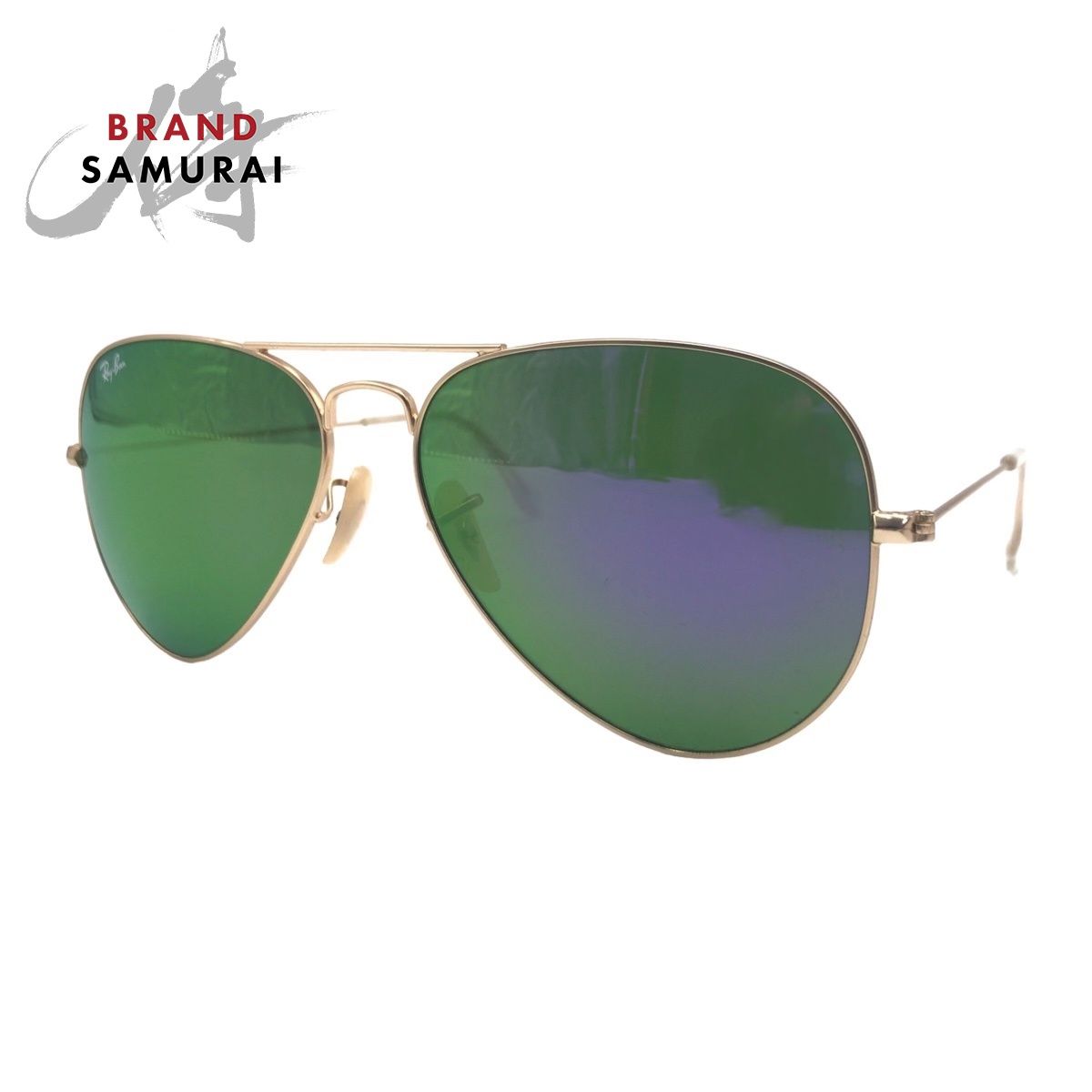 Ray-Ban レイバン アビエーター ラージメタル ゴールド 金 グリーン系 
