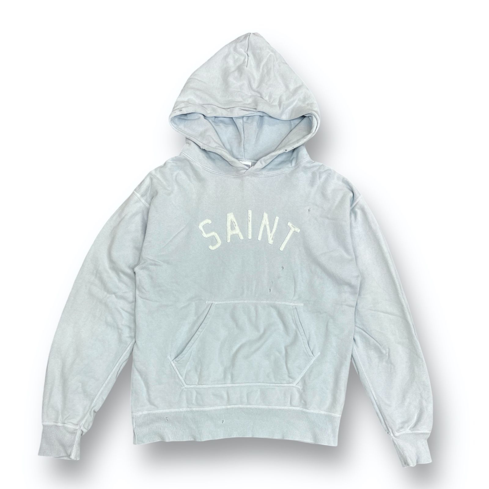 SAINT MICHAEL 22AW HOODIE FELT フェルトロゴフーディー パーカー セントマイケル SM-A22-0000-022 L  75658A4