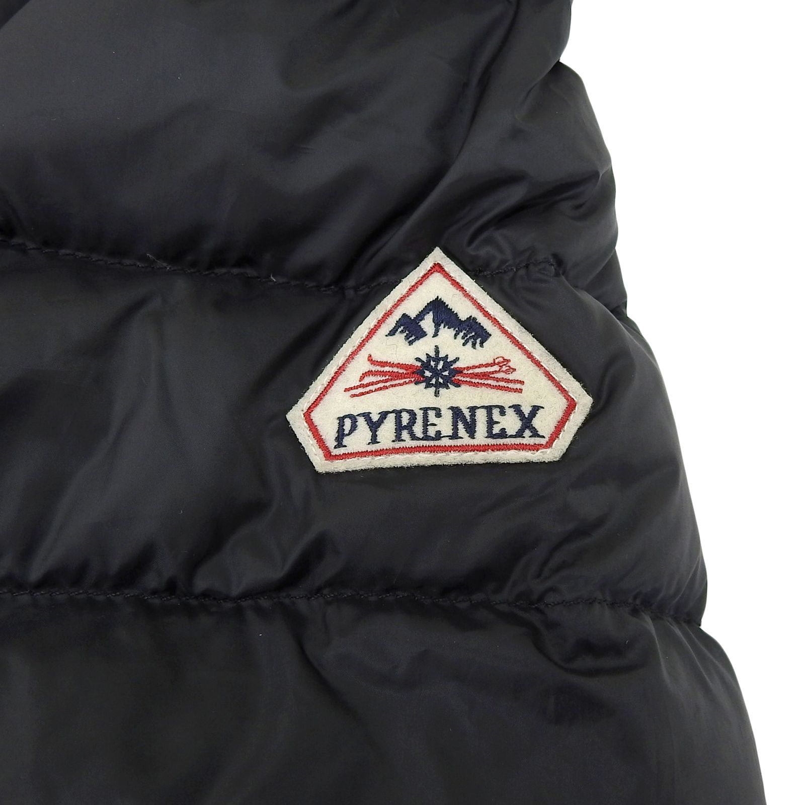 美品△Pyrenex ピレネックス SUYEN 軽量 ノーカラー ダウン