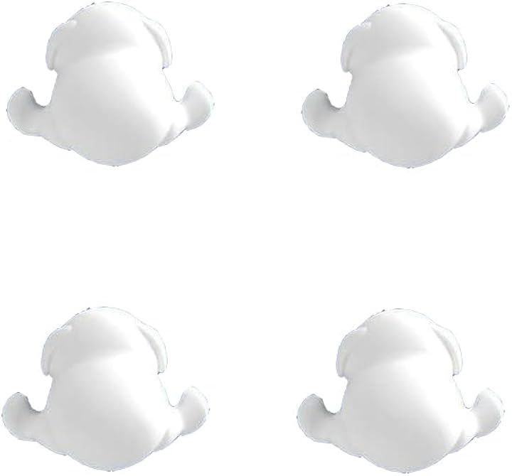 Thumbnail of Lulubelle Corner Guards Silicone Dog Shape Set of 4 Injury Prevention Shock Absorption (White Set of 4, See Image)