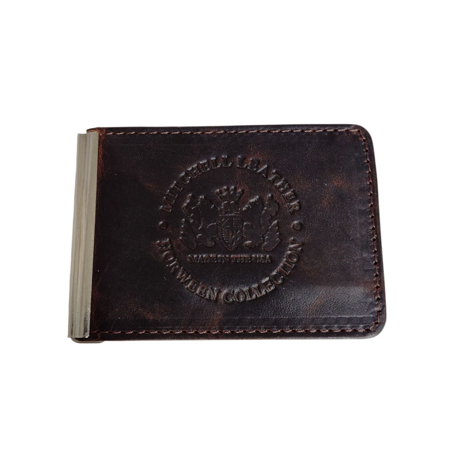 品 LEATHER ミッチェル レザー マネークリップ ブラウン系 ウォレット