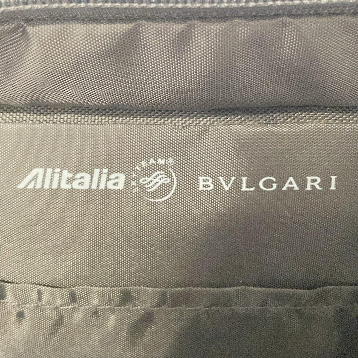 BVLGARI(ブルガリ) ポーチ - ダークグレー アリタリア空港